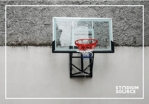 Tablero de basketball con estructura para pared