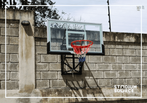 Tablero de basketball con estructura para pared