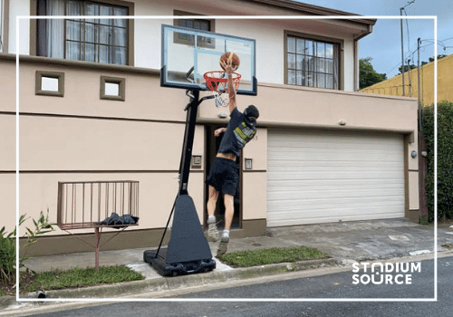 Tablero de basketball portátil vidrio temperado