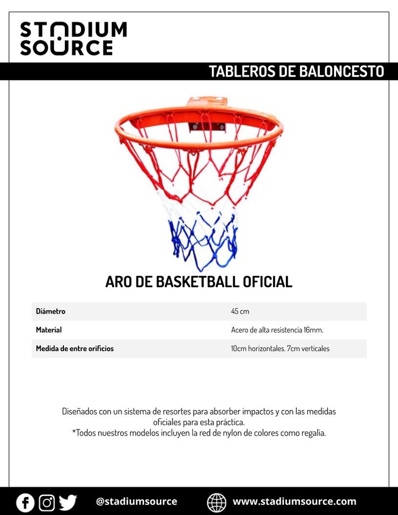 Aro de Basketball Oficial